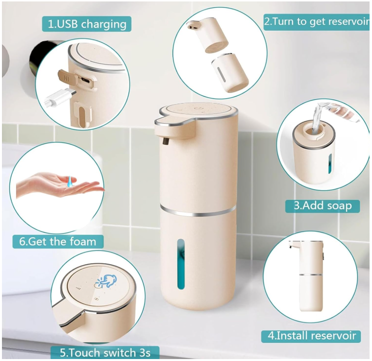 USB Rechargeable Automatic Soap Dispenser