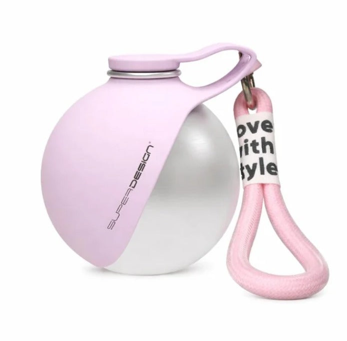 2- In -1 Pet Water Bottle With Ball - Shaped Collapsible Bowl