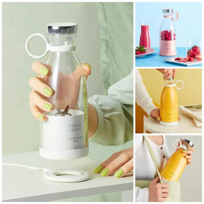 Portable Juicer Blender | USB Rechargeable | 6 Blades | 380ML